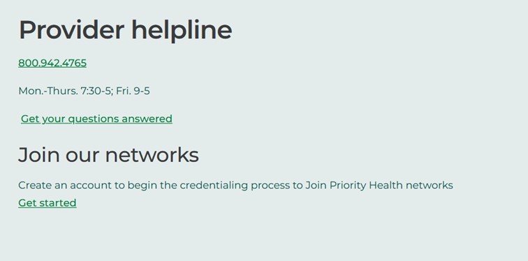 Priority Health OTC Phone Number