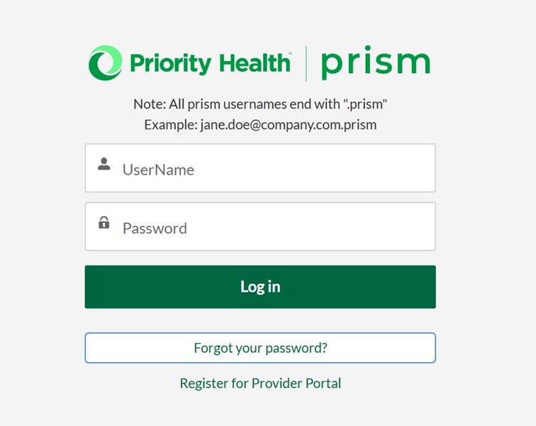 Priority Health Provider Login
